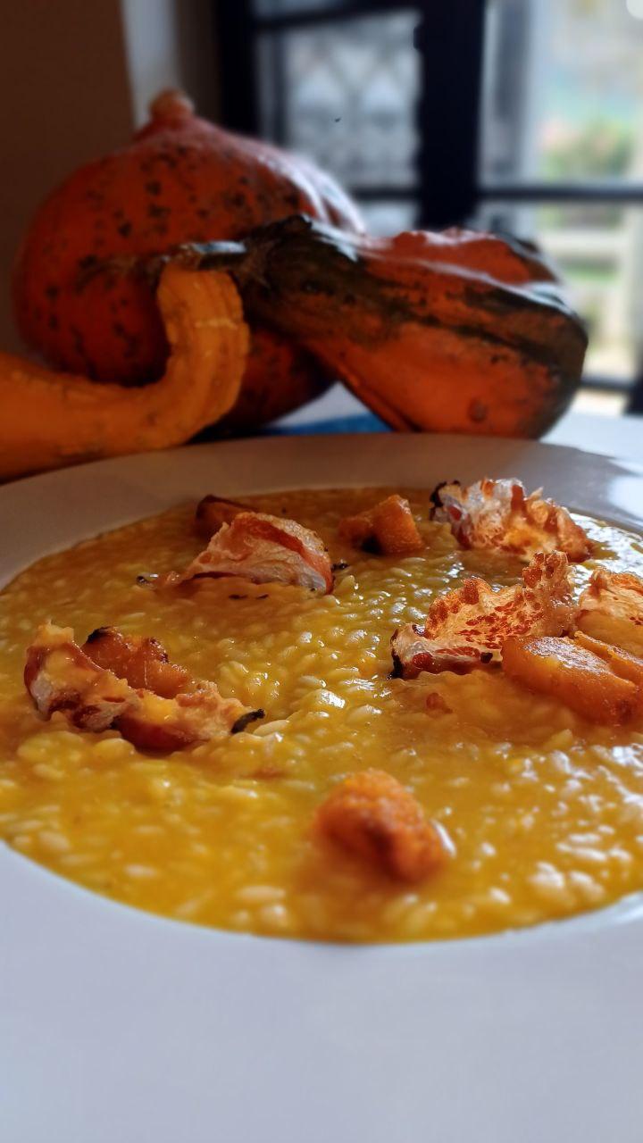 Risotto alla zucca al Boogie Bistrot