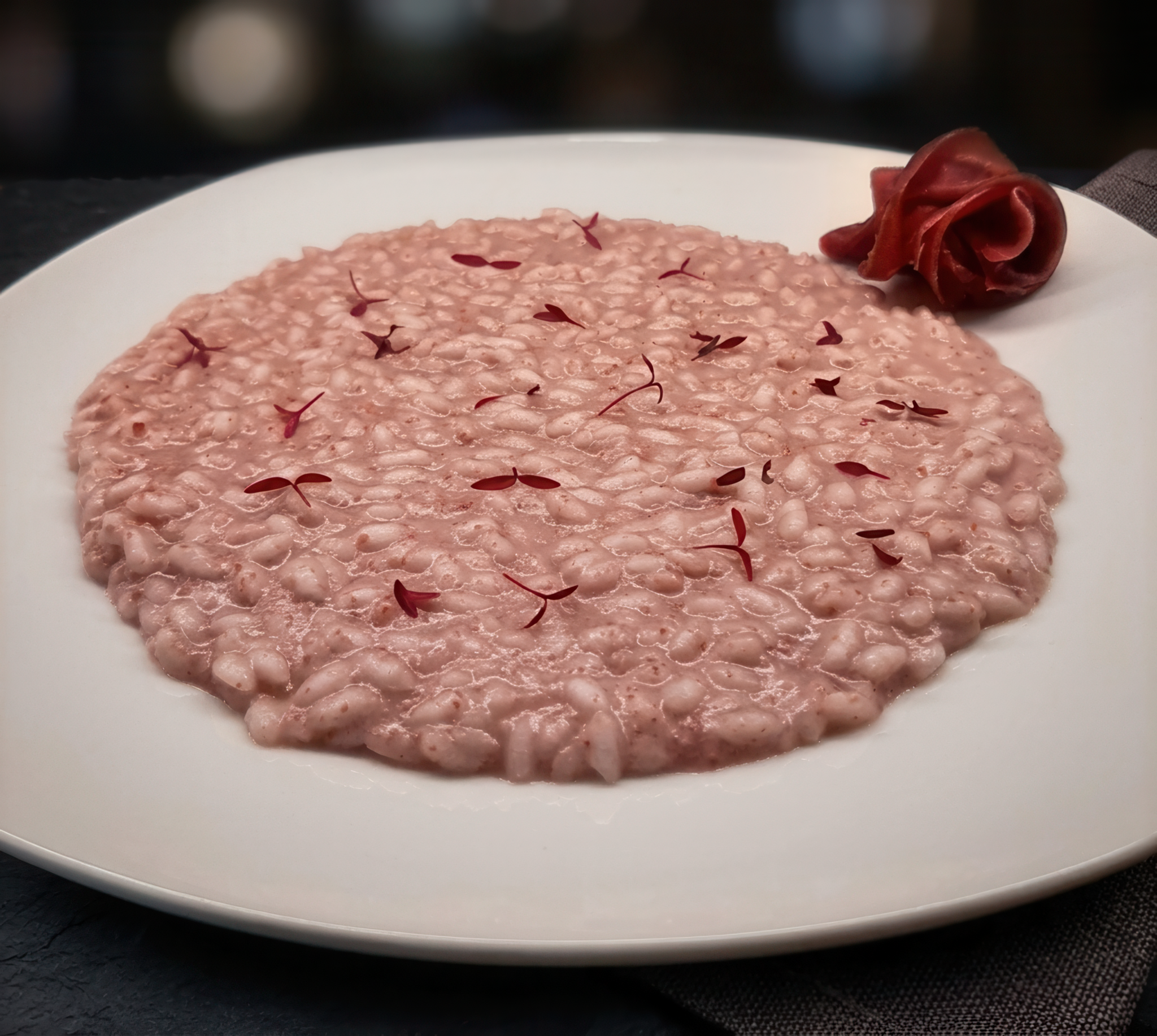 Risotto al Vino Rosso e Bresaola