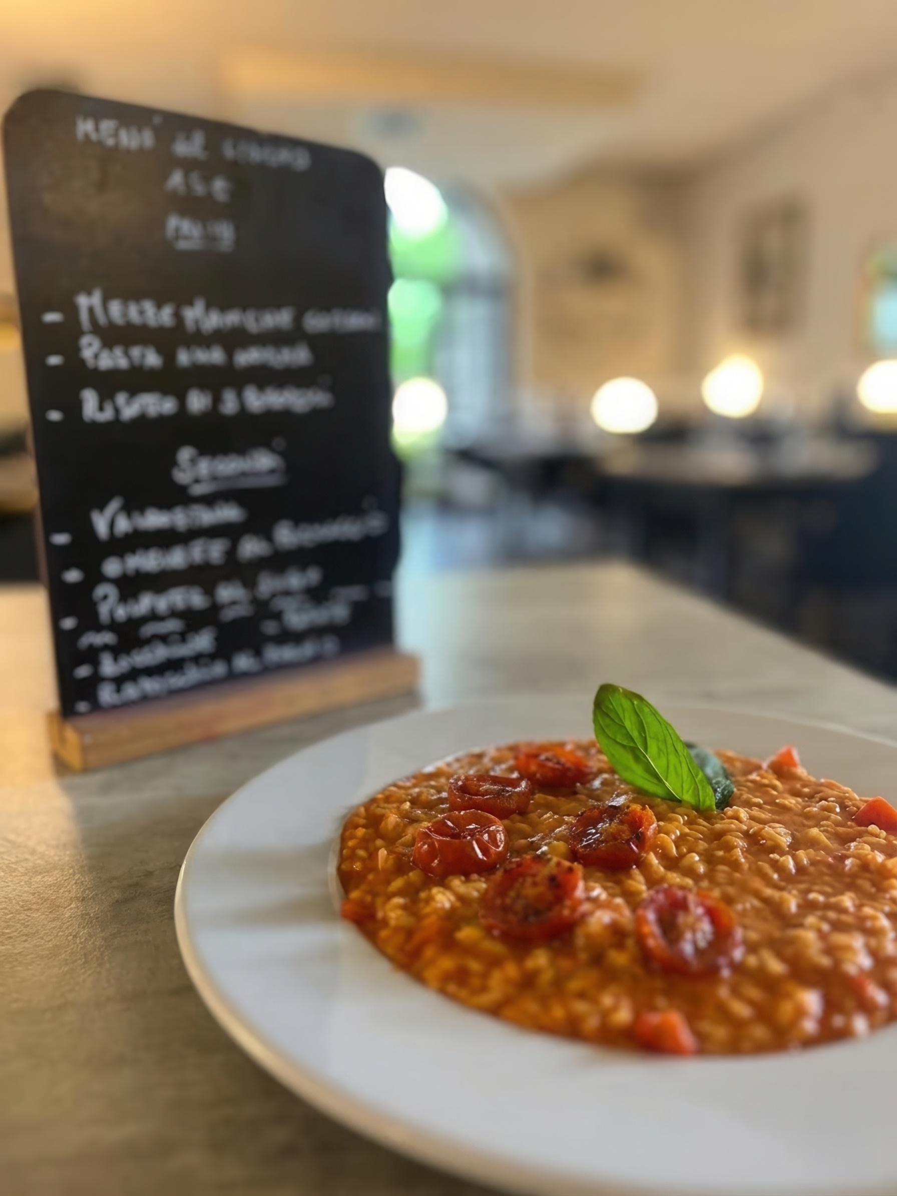 Risotto con pomodorini al Boogie Bistrot