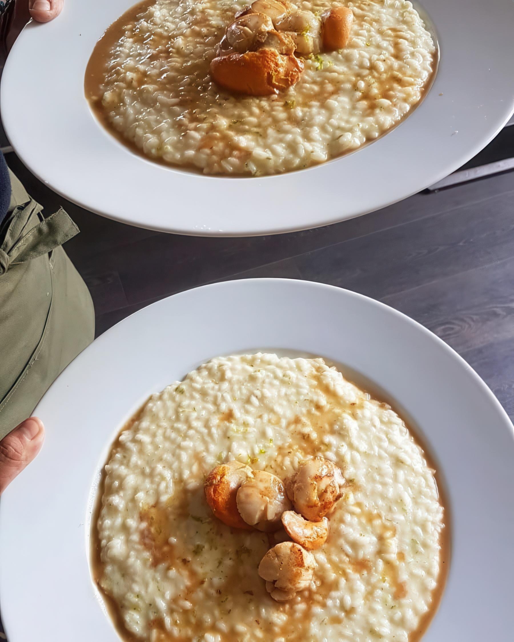 Risotto con capesante e lime al Boogie Bistrot